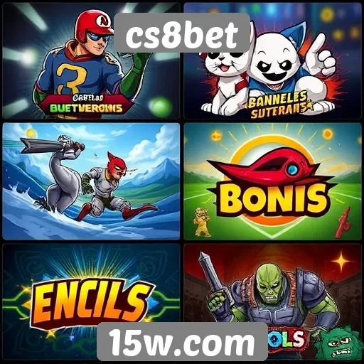 Comparativo de jogos disponíveis no cs8bet